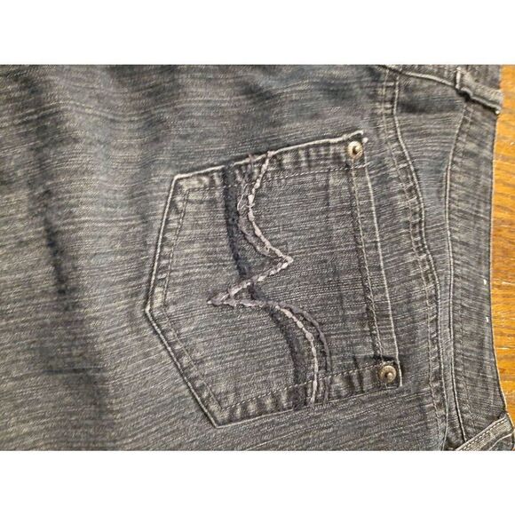 Size 12P Kim Rogers Petite Denim Blue Jeans Mid Rise with Pockets Belt Loops - Picture 5 of 5